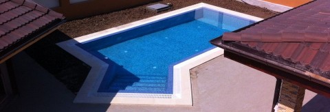Constructia piscinei Elisa Mozaic in Chiajna Rosu, jud. Ilfov