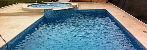 Constructia piscinei Thasos Mozaic in Rosu, jud. Ilfov